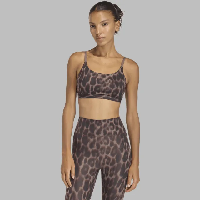 Adidas Performance Optimé sport-bh light support - panterprint bruin/zwart, foto 4