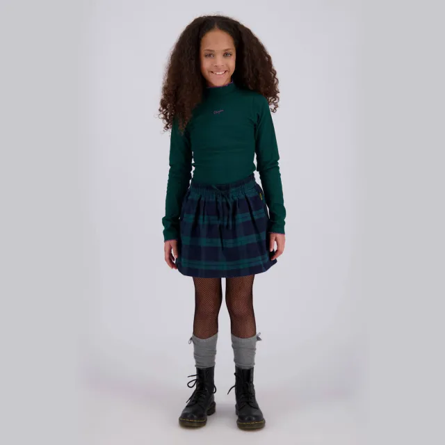 Vingino geruite korte plooirok groen Groen/donkerblauw