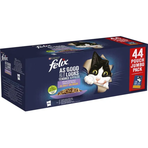 Felix Elke Dag Feest Mix Selectie kattenvoer nat 44x85 gr