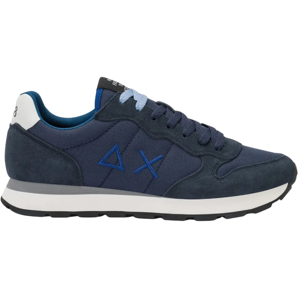 Sun68 Tom Solid lage sneaker blauw, foto 2