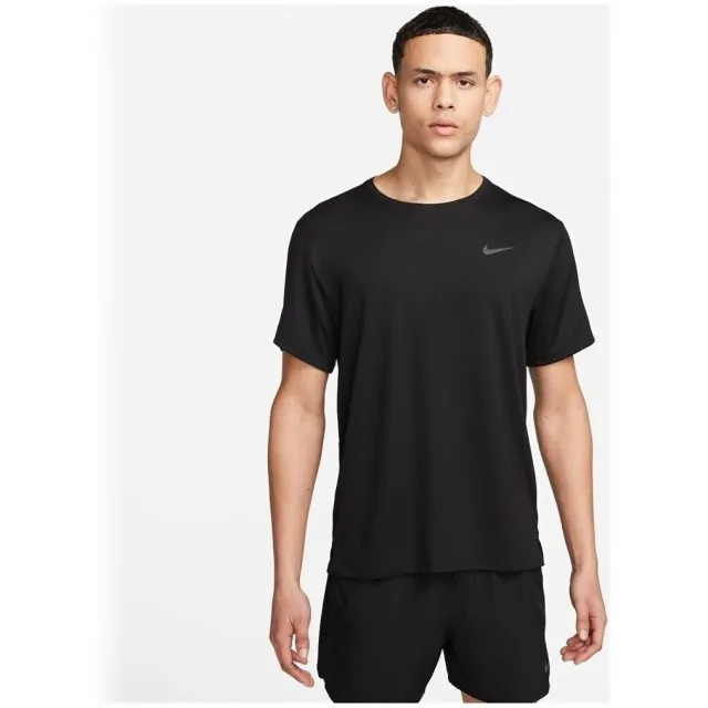 Nike T-shirt Korte Mouw Nike Uv Miler Zwart