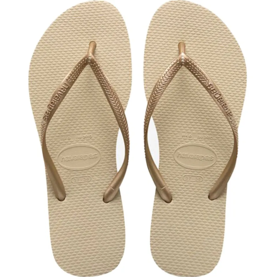 Havaianas Slim Slippers beige Rubber, foto 2