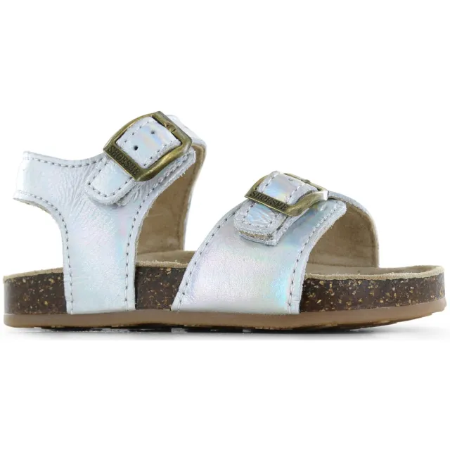 Shoesme leren sandalen - zilver