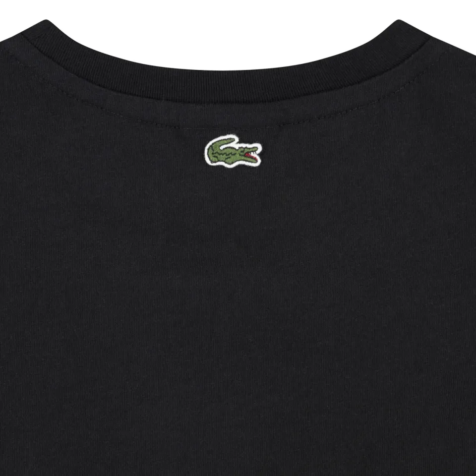 Lacoste t-shirt zwart logo, foto 3