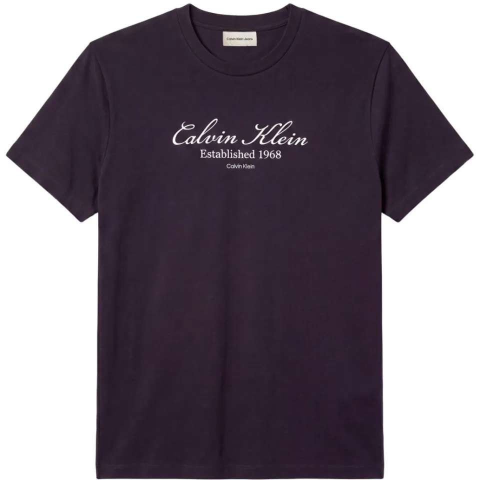 Calvin Klein JEANS regular fit T-shirt met print - dark sapphire, foto 2