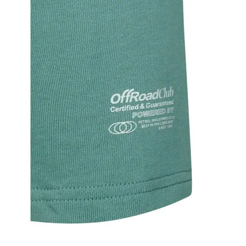 Petrol Industries regular waist sweatshort zeegroen, foto 8