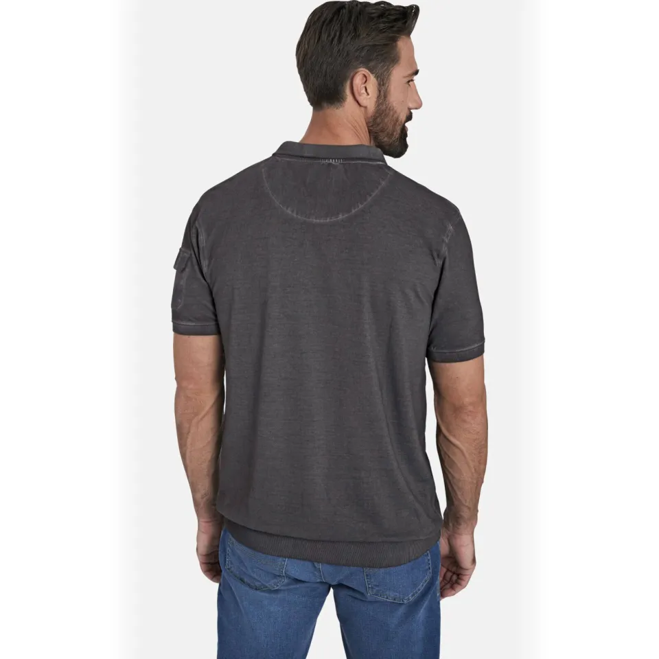 Jan Vanderstorm +FIT Collectie regular fit polo ALSING Plus donkergrijs, foto 4