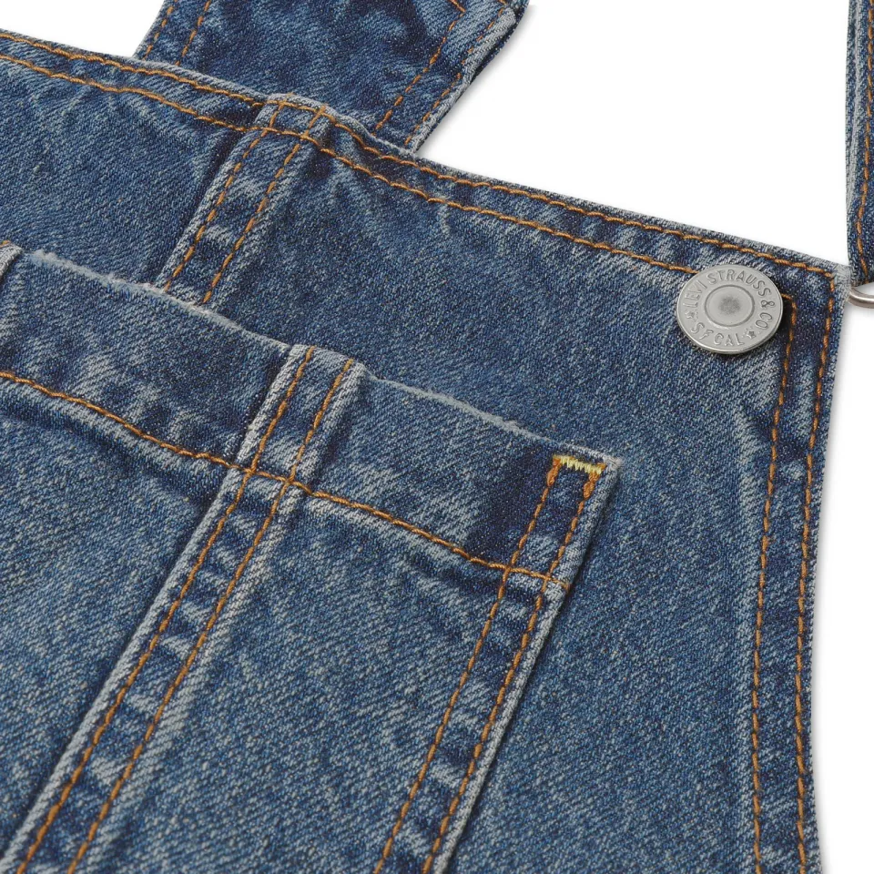 Levi's denim tuinbroek mediumblauw, foto 8
