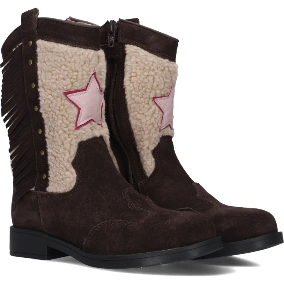 Shoesme Teddy westernlaarzen donkerbruin bruin, foto 3