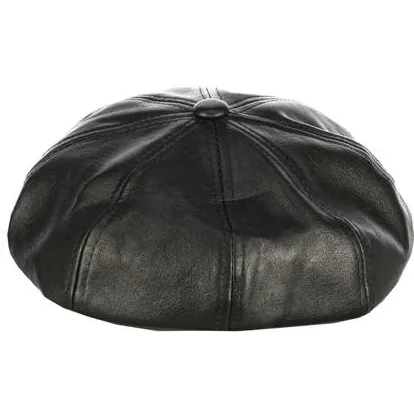 Vingino imitatieleren flatcap Pet Zwart Meisjes Imitatieleer Effen - maat one size, foto 2