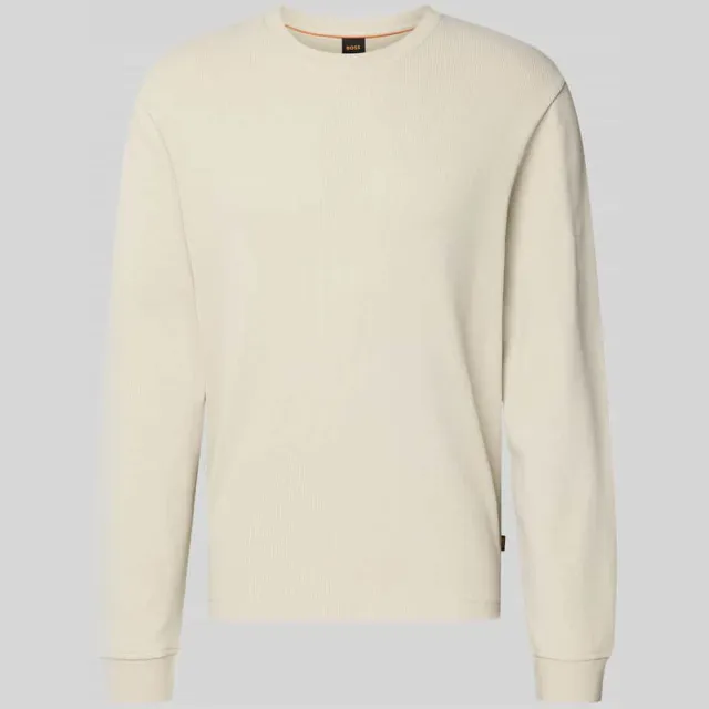 Boss regular fit shirt met lange mouwen van katoenmix model 'WE-TEMPEST' creme, foto 2