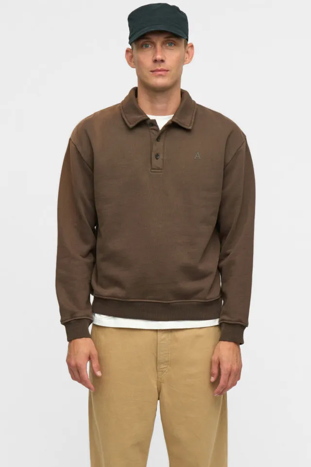 Anerkjendt regular fit sweater - bruin