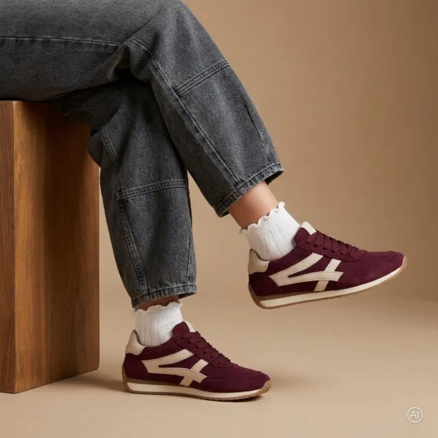 Gabor sneakers bordeauxrood, foto 7