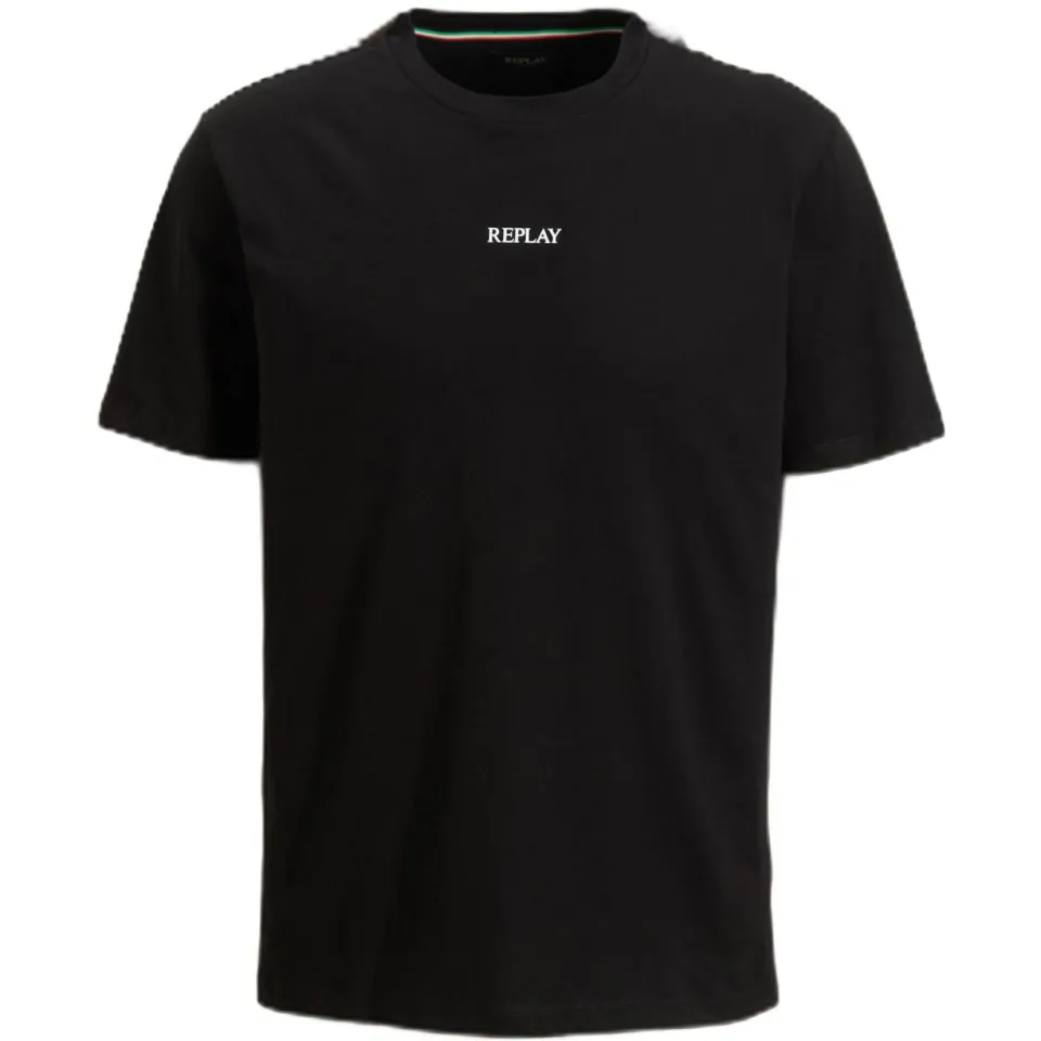 Replay regular fit t-shirt black, foto 2