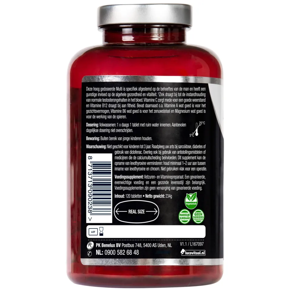 Lucovitaal Multi+ Compleet Man tabletten, foto 3
