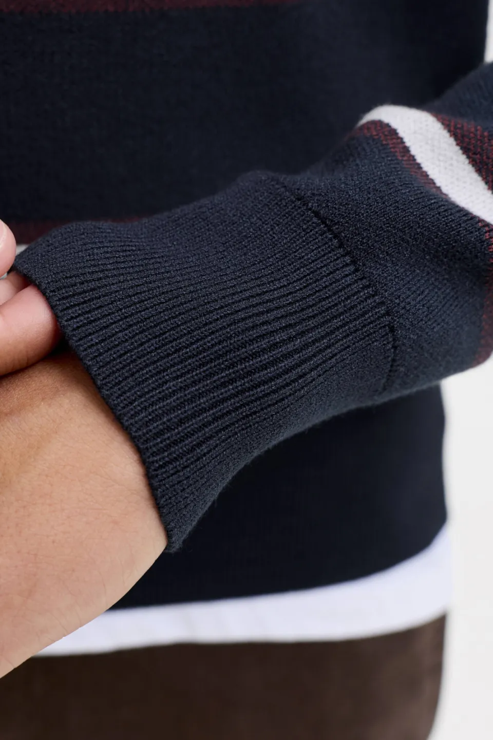 Jack & Jones JUNIOR gebreide gestreepte trui - donkerblauw, foto 6