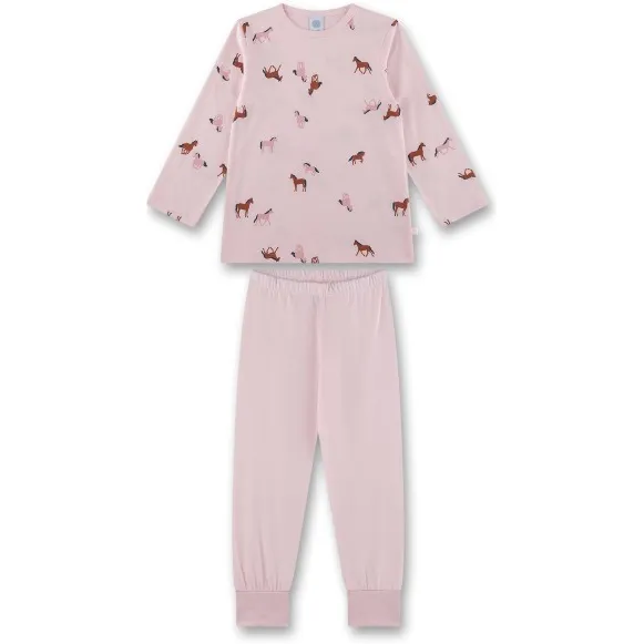 Sanetta Kid's Pyjama Long AOP pyjama roze