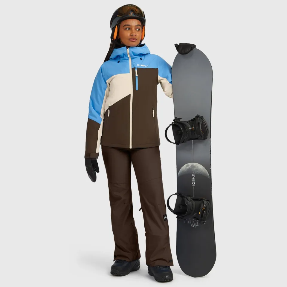 O'Neill ski-jas FWC'Cruz Triple blauw/bruin/ecru