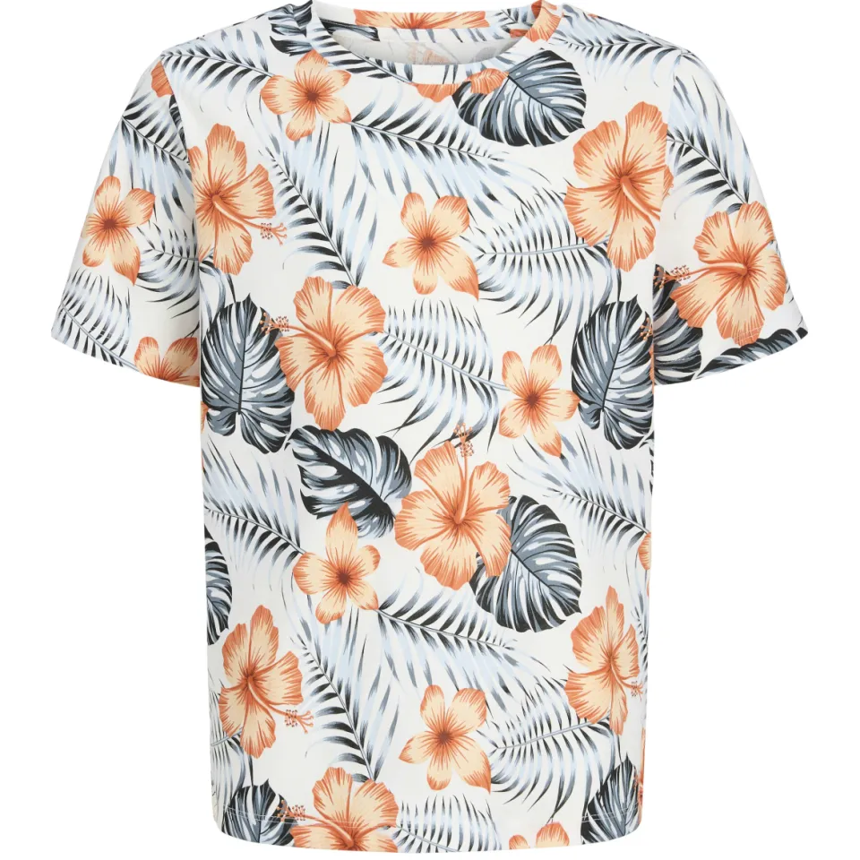 JJ Rebel T-shirt wit met bloemenprint, foto 2