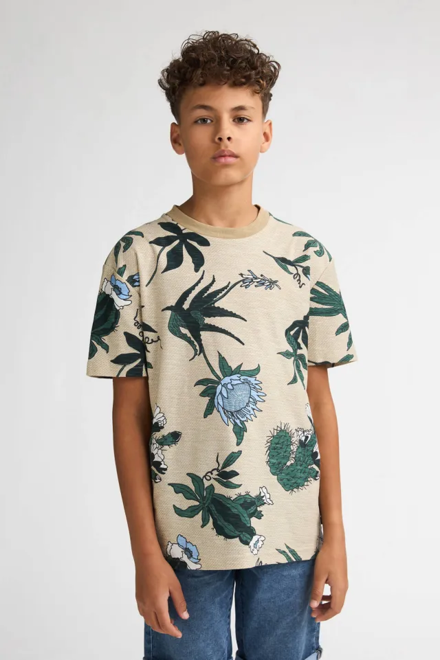 Petrol Industries T-shirt zand all-over print, foto 2