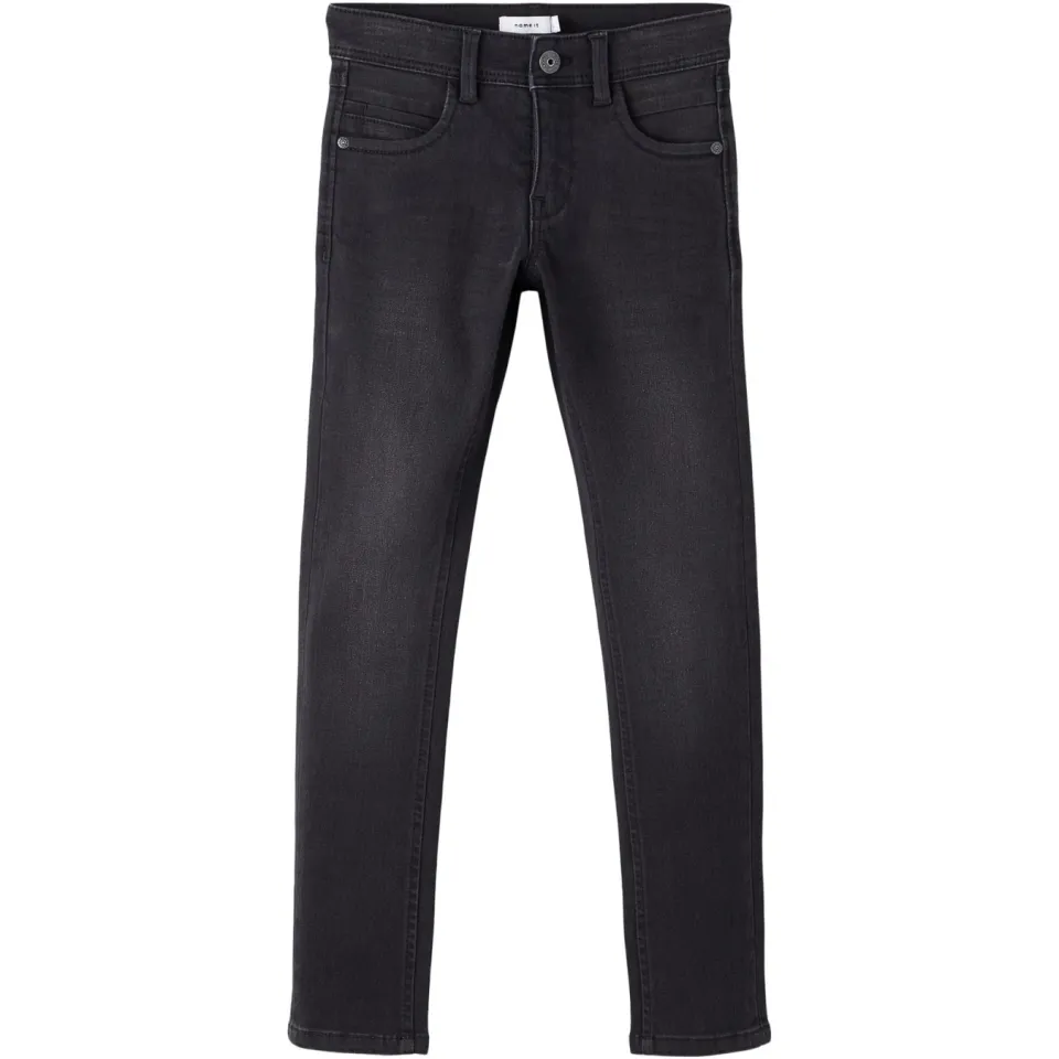 NAME IT KIDS slim fit jeans NKMSILAS black denim, foto 2