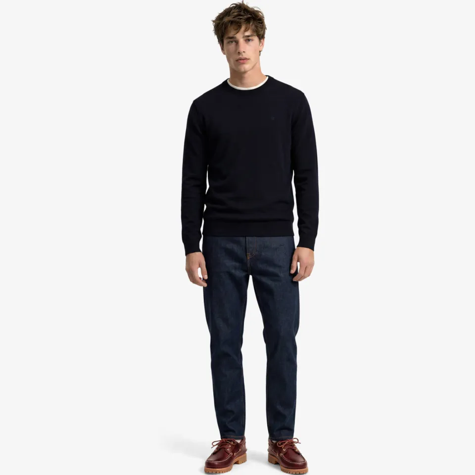 Superdry wollen regular fit gebreide trui - donkerblauw, foto 3