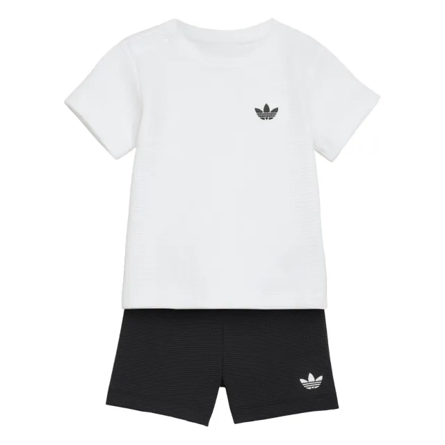 Adidas Originals T-shirt en short set - wit Wit/zwart