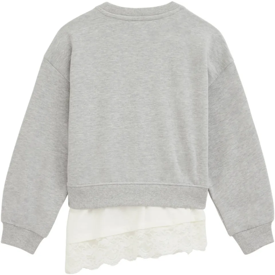 WE Fashion sweater met sterren - grijs, foto 3