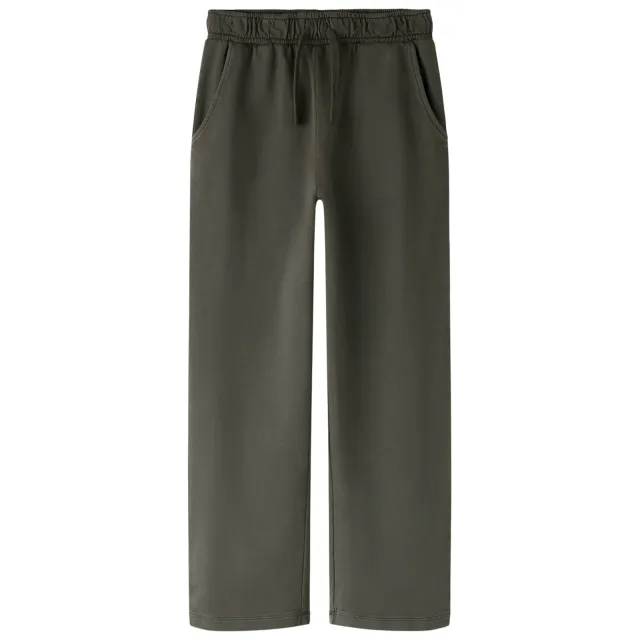 NAME IT casual broek olijfgroen Donkerbruin