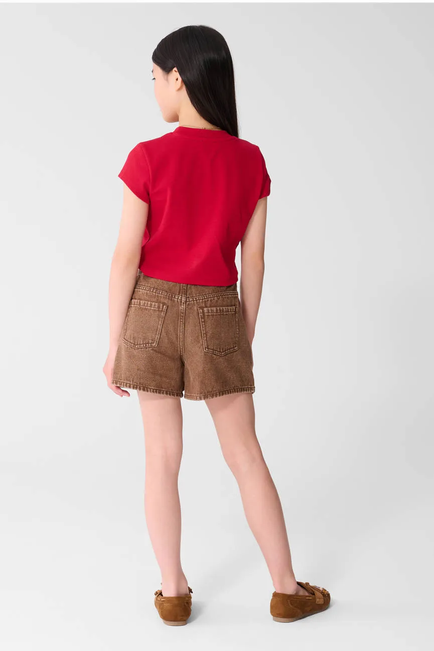 Shoeby t-shirt met logo rood, foto 7