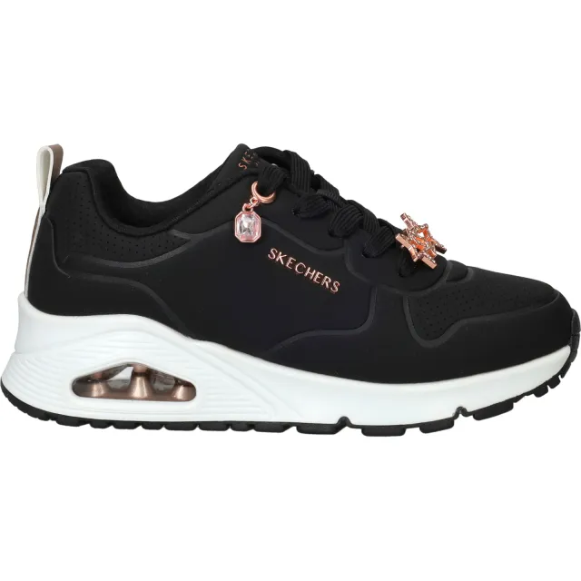 Skechers Uno Gen 1 Trendy Jewels Sneakers Meisjes Zwart