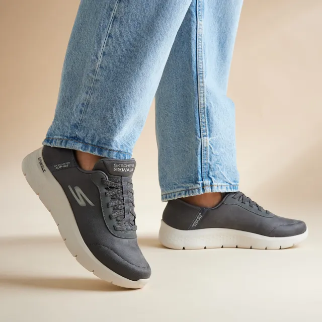Skechers Go Walk Flex Slip-ins donkergrijs
