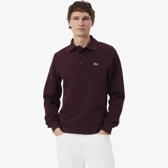 Lacoste regular fit sweater - donkerrood