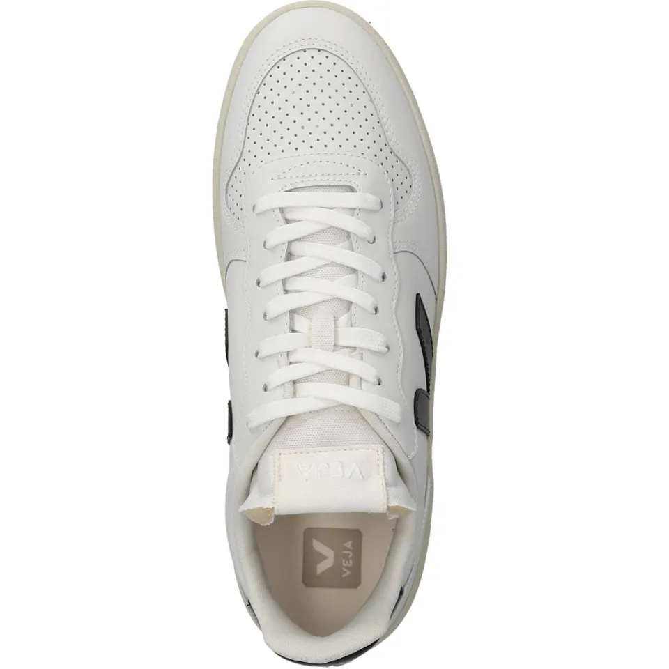 Veja V-10 leren sneakers - wit/zwart, foto 4