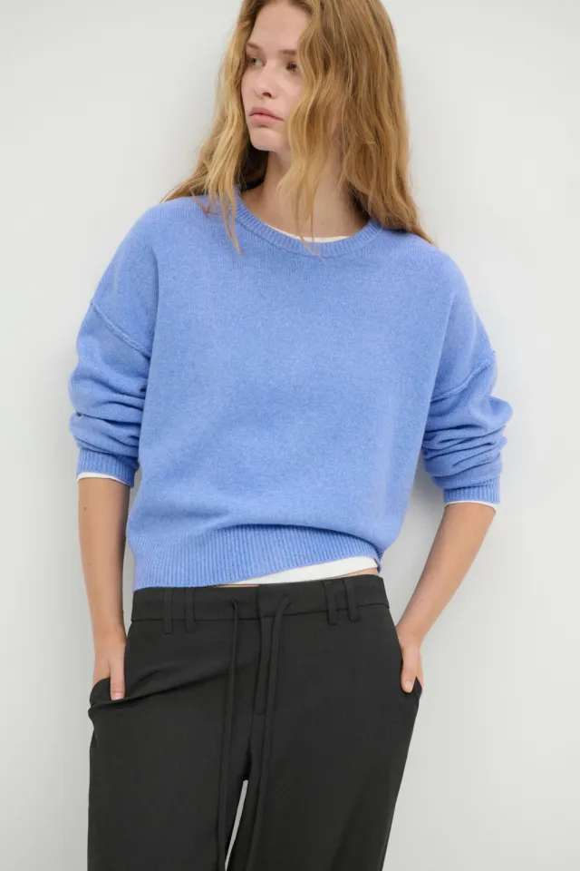 Mango TEEN gebreide trui - middenblauw