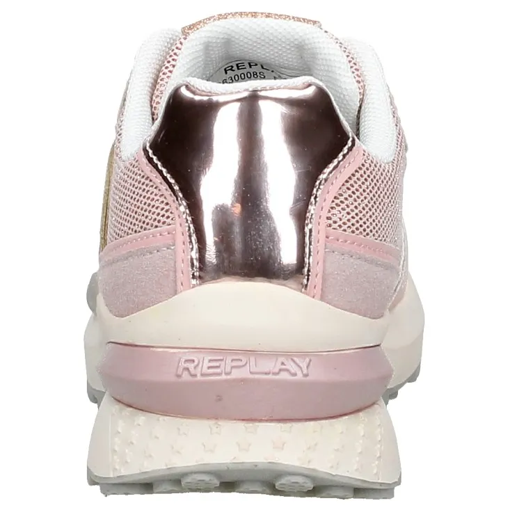 Replay Athena JR lage sneakers roze, foto 4