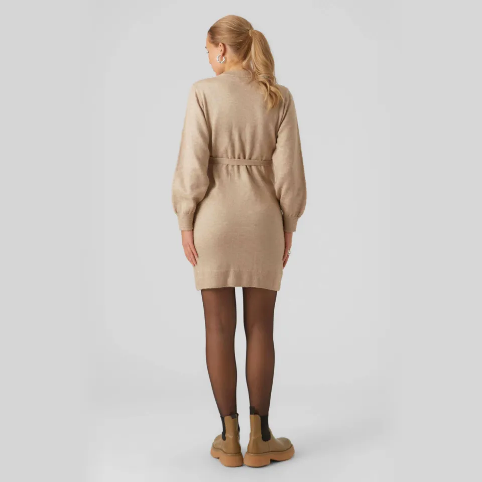 Mamalicious MLNEWANNE zwangerschapsjurk beige, foto 3