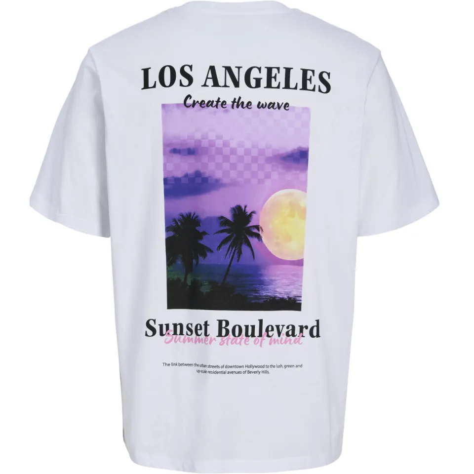 Jack & Jones t-shirt wit met backprint, foto 5