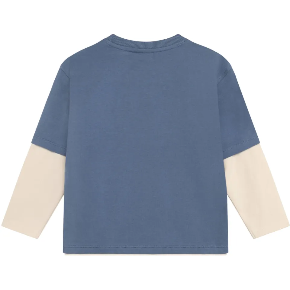 Daily7 oversized longsleeve blauw, foto 3