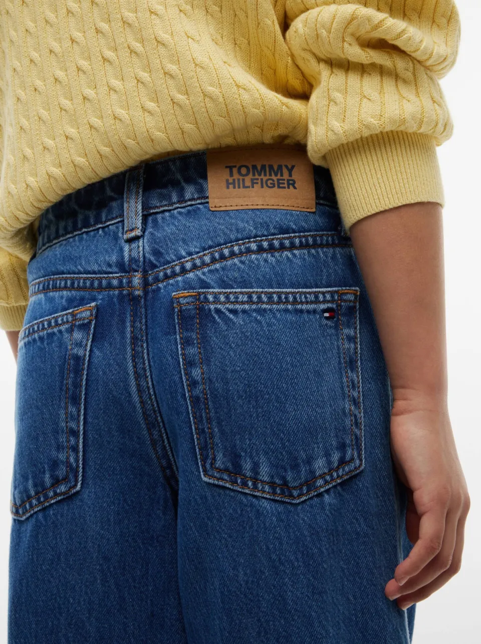 Tommy Hilfiger wide leg jeans - mediumblauw, foto 6