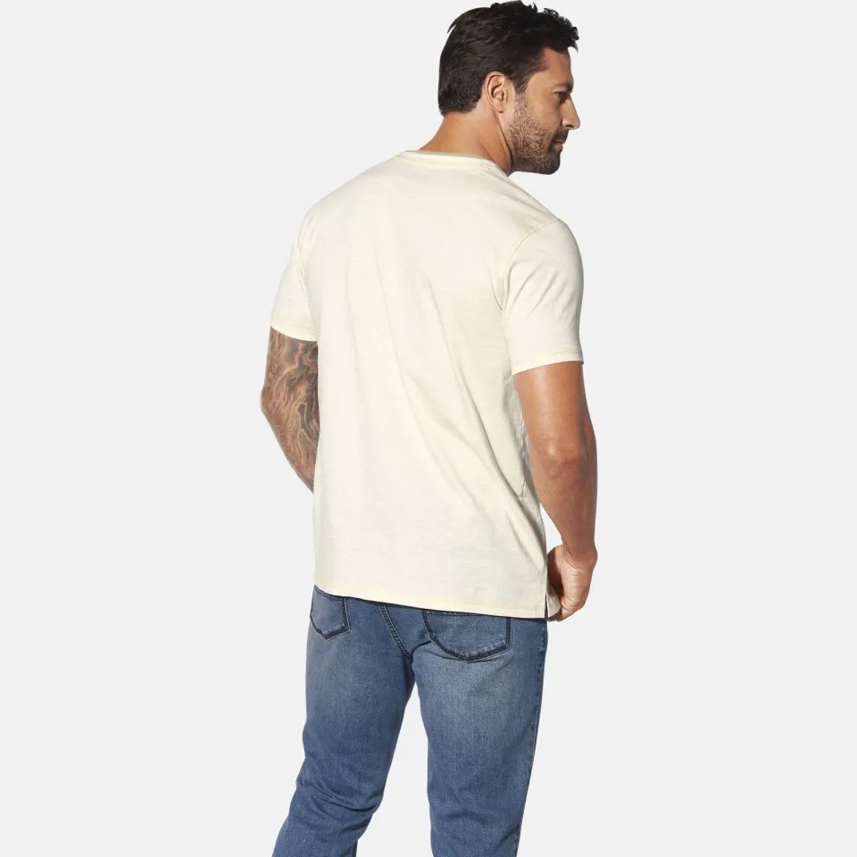 Jan Vanderstorm Thokhelm Henley T-shirt wit, foto 3