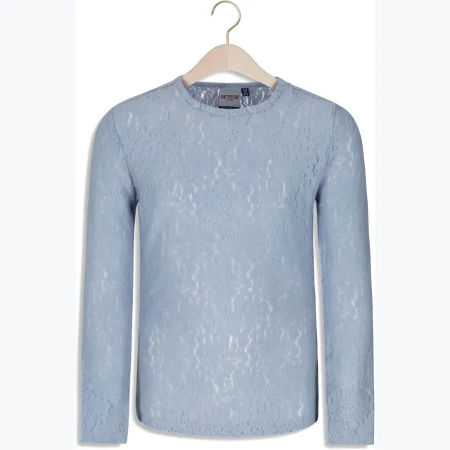 Retour Jeans kanten longsleeve lichtblauw, foto 2