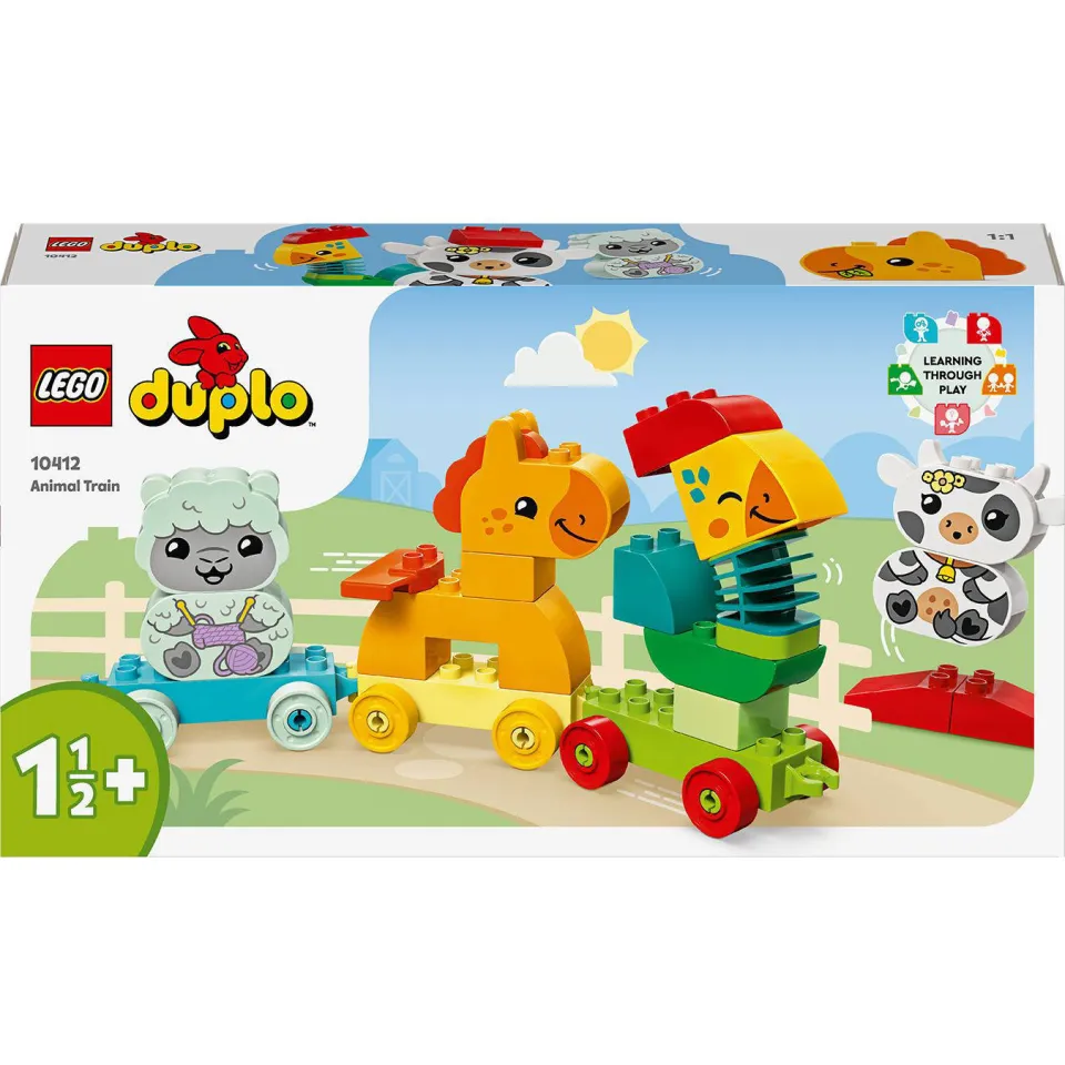 Lego DUPLO Mijn eerste dierentrein Educatief Peuterspeelgoed op Wielen 10412, foto 3