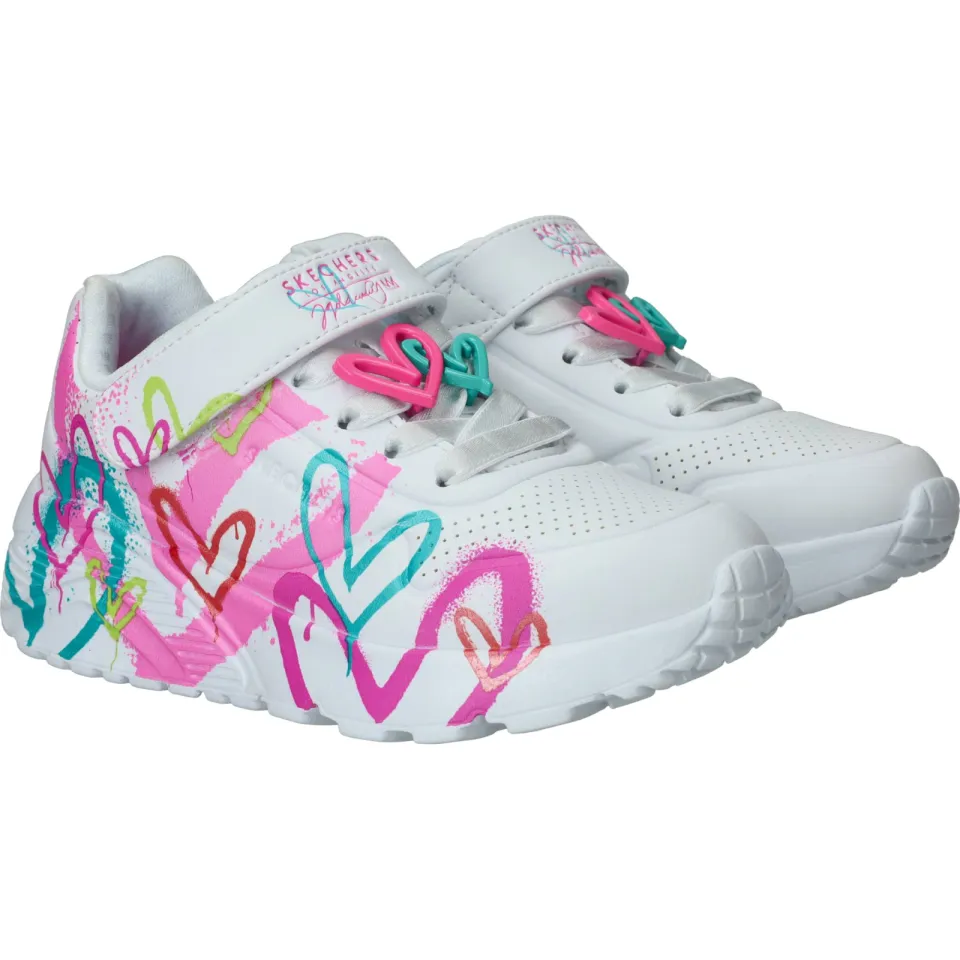 Skechers Uno Lite lage sneakers wit, foto 3