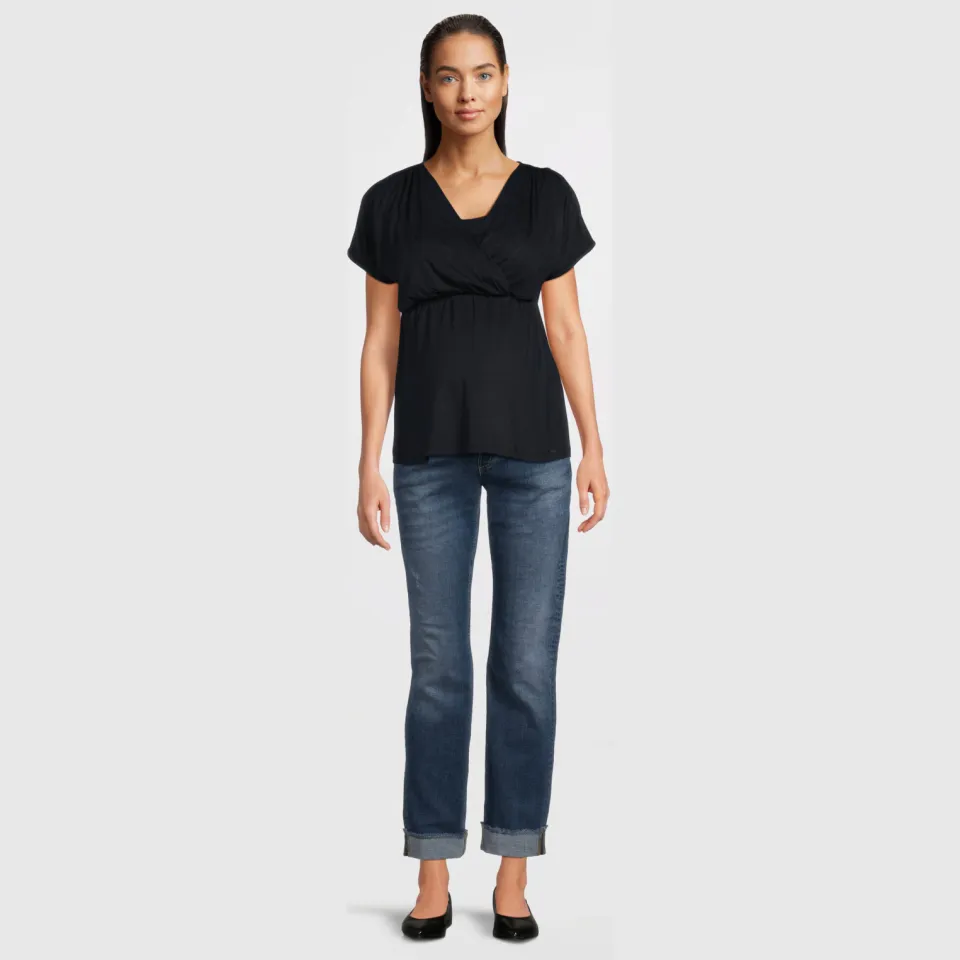 LOVE2WAIT low waist zwangerschaps regular jeans Norah stonewashed