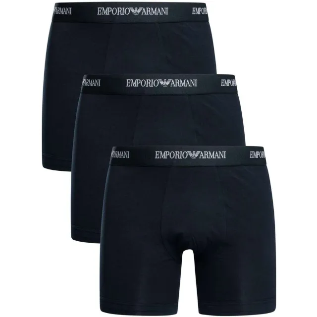 Emporio Armani Boxers Emporio Armani Set van 3 stretch boxershorts Blauw