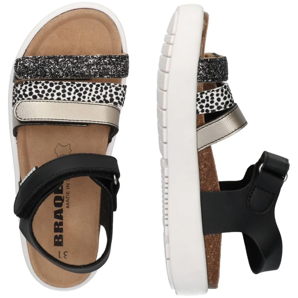Braqeez sandalen zwart, foto 2