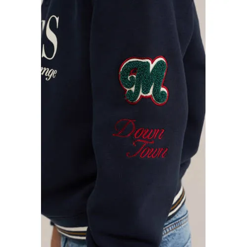 WE Fashion sweater met patches - donkerblauw, foto 4