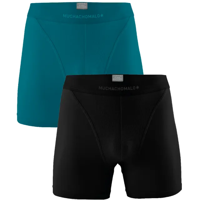 Muchachomalo Heren 2-pack Boxershorts Pima Katoen Veelkleurig