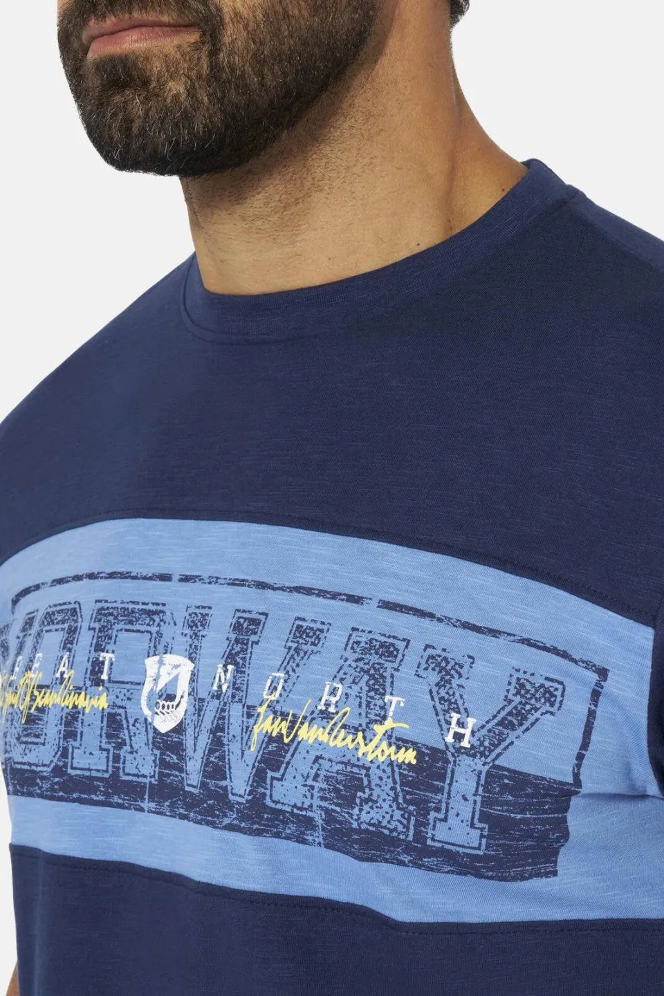 Jan Vanderstorm Mattgur T-shirt donkerblauw, foto 5